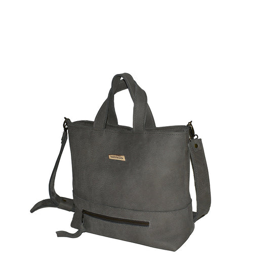 תיק עור אפריקה אפור מחוייט