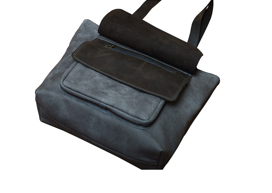 תיק עור אפריקה אפור רב תאים