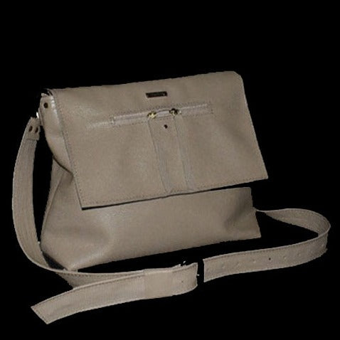 תיק מעור הפוך חום דבש לנשים