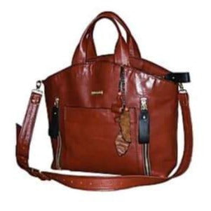 תיק עור איטלקי בגוון חמרה