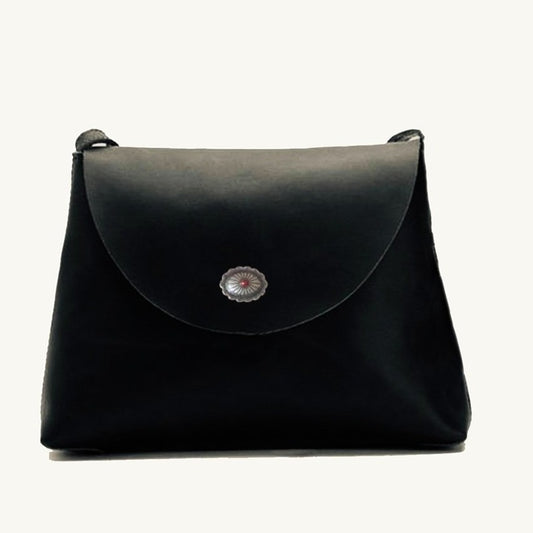 תיק לנשים מעור איטלקי בצבע שחור