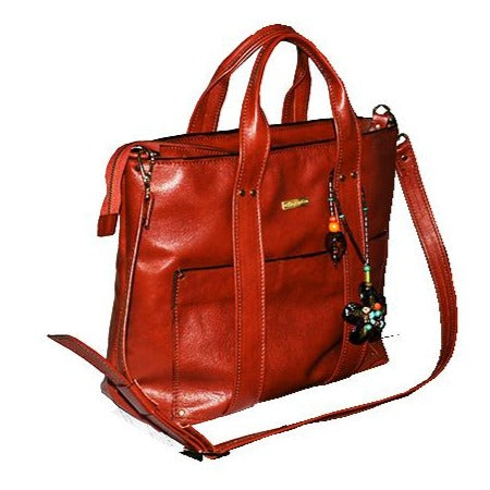 תיק עור איטלקי בגוון חמרה