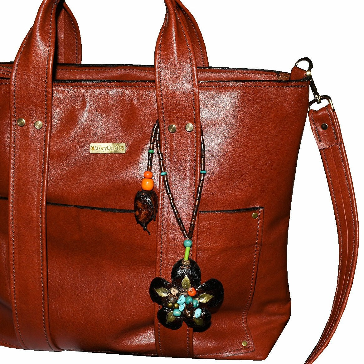 תיק עור איטלקי בגוון חמרה