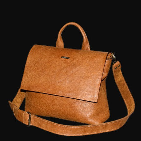 תיק דוורים מעור חום דבש אפריקה