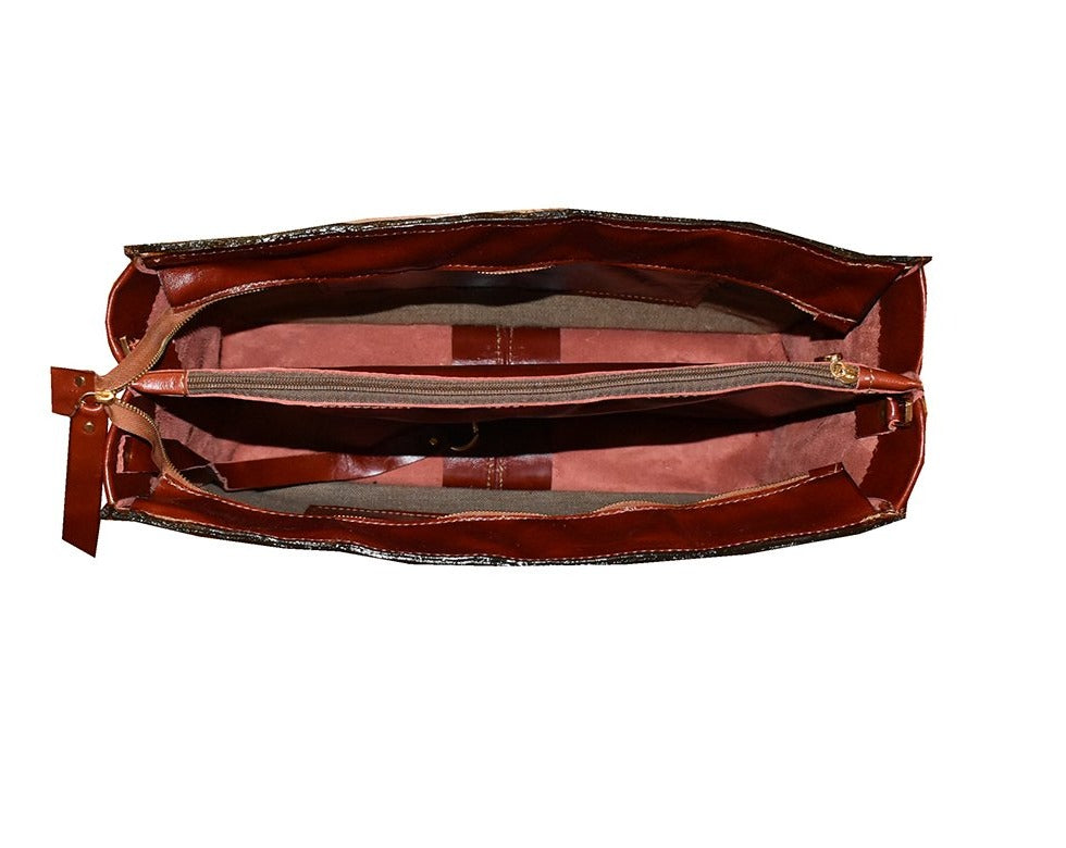 תיק עור איטלקי גדול מחוייט