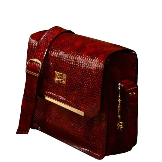 תיק עור איטלקי  בורדו