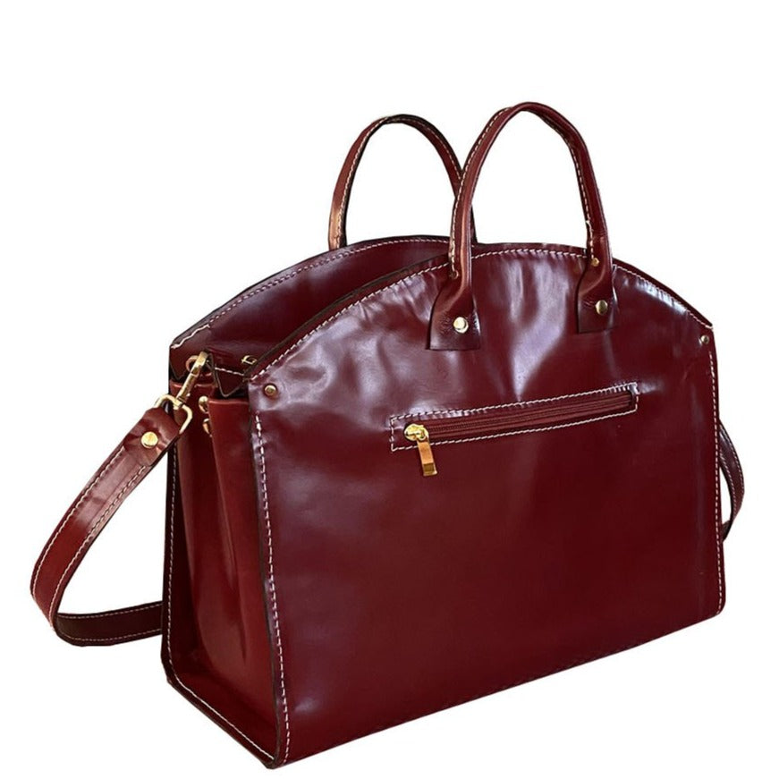 דגם בורגנדי בורדו מעור