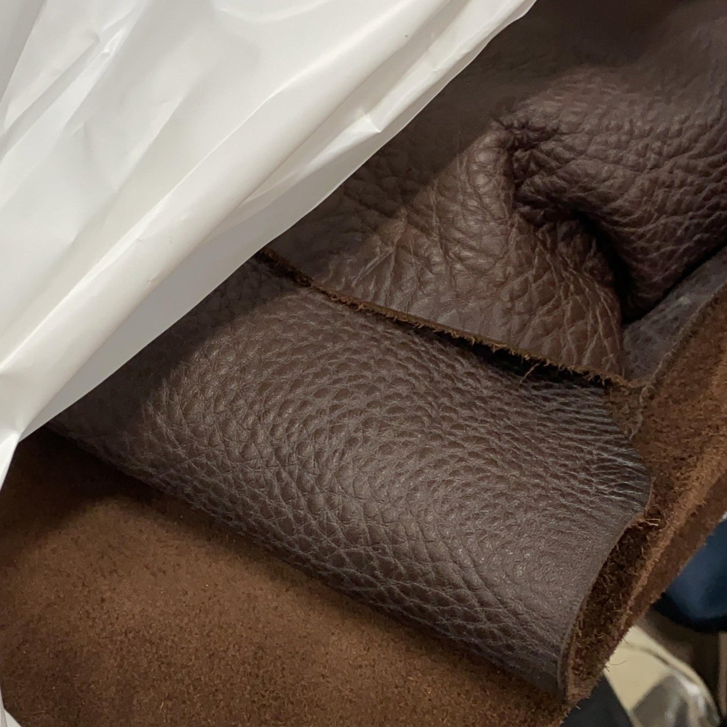 תיק עור איטלקי חום כהה