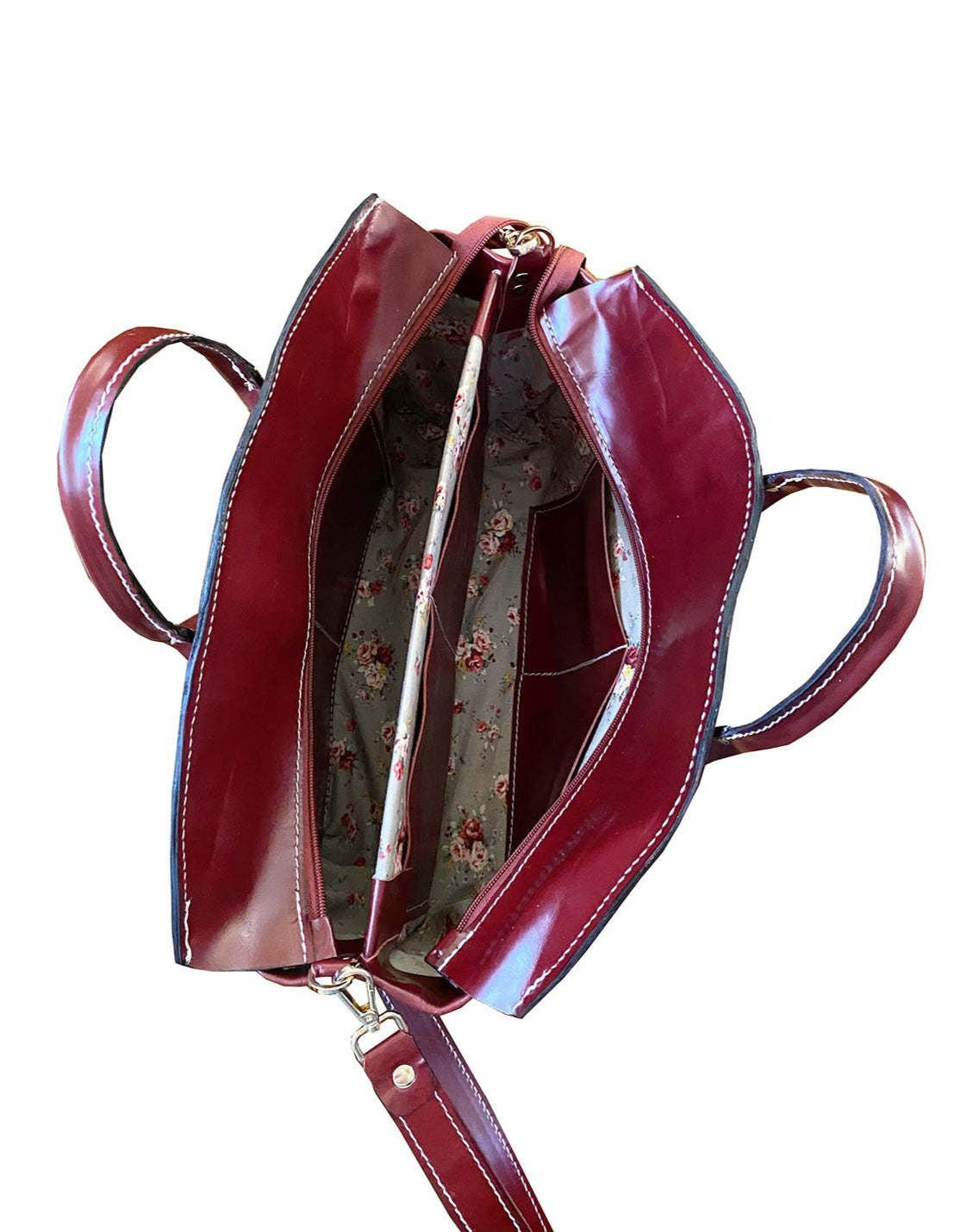 דגם בורגנדי בורדו מעור