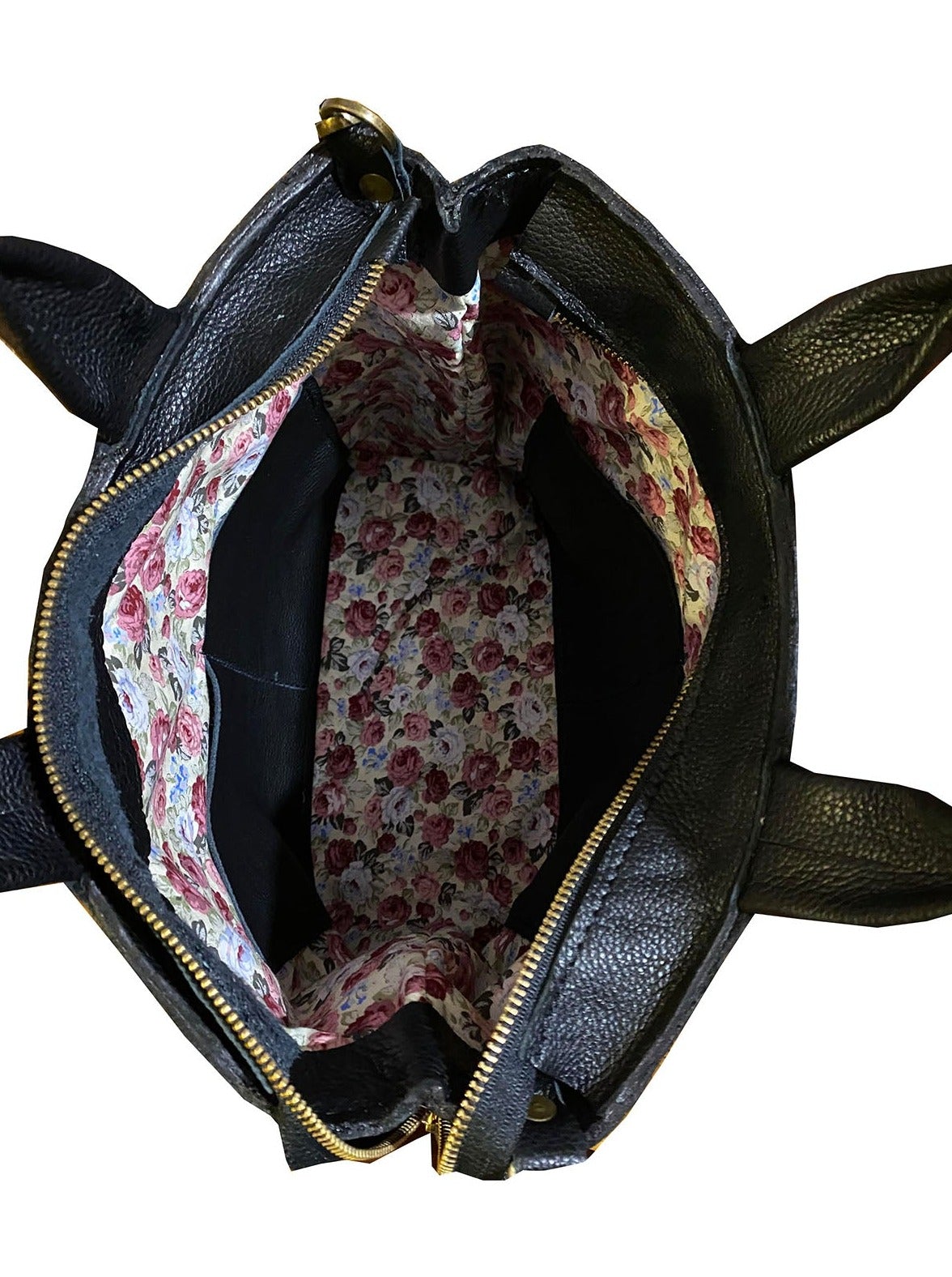 תיק לנשים גב אפור בשילוב שחור כוכב אפור